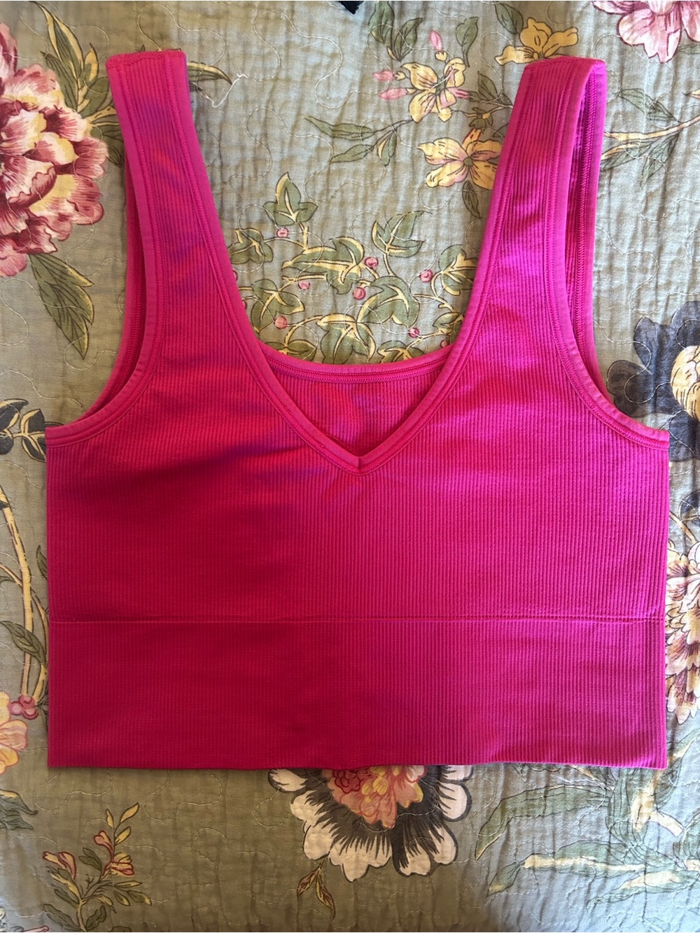 Athleta Aurora Seamless Scoop Crop Tank - Salvia Pink - Small